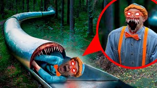 SLIDE EATER eat BLIPPI EXE in the forest [upl. by Ailin]