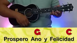 Feliz Navidad Ukulele TutorialGuideCover [upl. by Bonny]