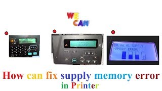 HP LASERJET PRO M175  M128FN etc PRINTER SUPPLY MEMORY ERROR FIXED IN ALL COLOUR PRINTER [upl. by Ami]