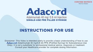 Adacord  Instructions for use [upl. by Eiramesor]