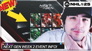 INSANE NEXT GEN WEEK 2 EVENT INFO I NHL 25 HUT [upl. by Luisa]