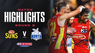 Gold Coast Suns v North Melbourne Highlights  Round 9 2024  AFL [upl. by Naji]