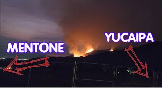 LIVE YUCAIPA  MENTONE FIRE WATCH Line Fire Highland CA San Bernardino Co Breaking News [upl. by Dareg]