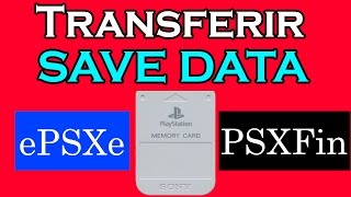 Transferir Data de Memory Cards de PS1 entre Emuladores distintos ePSXe y PsxFin [upl. by Hsan232]