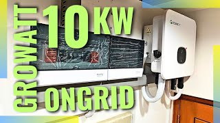 GROWATT 10KW ONGRID INSTALLATION [upl. by Glass]