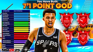 This 7’1 POINT CENTER BUILD is AMAZING in NBA 2K25 🔥BEST CENTER BUILD 2K25 [upl. by Henderson]