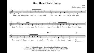 For Practice  2 Baa Baa Black Sheep  Accented Version [upl. by Moynahan289]