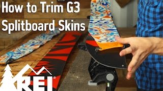 Snowboarding How to Trim G3 Splitboard Skins [upl. by Mark]