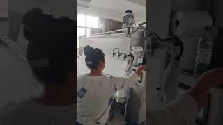 Curtainshower curtainbedsheet hemming sewing machine automatic stitiching [upl. by Aihsercal]