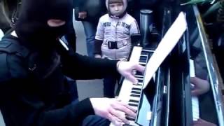 Incredible man plays piano on the street [upl. by Allina]