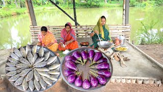 নদীর ভেটকি ভোলা মাছের ঝাল তার সাথে বেগুনের দুর্তান্ত একটা রান্না  fish curry recipe [upl. by Carita]