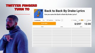 1 DRAKE FAN DOES BACK TO BACK LYRIC CHALLENGE [upl. by Lenwood]