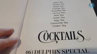 Drink menu at Delphin Be Grand Resort 4K UHD [upl. by Steve642]