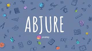 Abjure meaning in UrduHindi  Word of the Day  English Vocabulary [upl. by Russi]