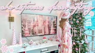 Decorate Our NYC Apartment for Christmas  Pink Decor Haul Tree Decorating Cookies amp Hot Cocoa [upl. by Urd]