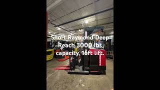 Short Raymond Deep Reach Narrow Aisle Reach Truck 3000 lbs Capacity [upl. by Daisi]