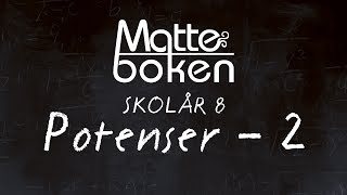 Potenser lektion 2  Skolår 8 [upl. by Cariotta341]