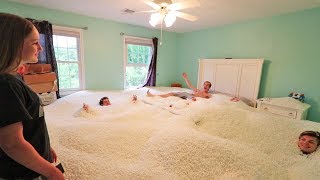 ENTIRE ROOM FULL OF BEANBAG BEADS PRANK [upl. by Lombardo]