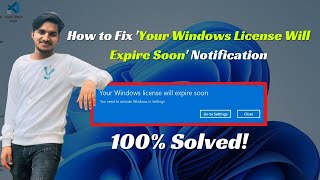 How to Fix Your Windows License Will Expire Soon Notification  DipeshSunar059 [upl. by Av]