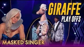 The Masked Singer Giraffe Performs In The Playoffs and The Judges Fall ASLEEP [upl. by Muns]