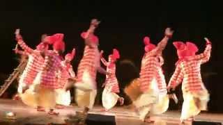 LPU University Bhangra Performance at AIU North Zone Youth Festival 2015 [upl. by Eliseo]