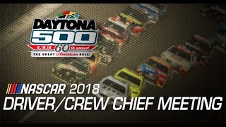 Driver meeting video Daytona 500 [upl. by Estella]