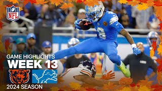 Chicago Bears vs Detroit Lions  2024 Week 13 Game Highlights [upl. by Comras875]