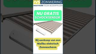 Elektrisch zonnescherm met gratis schocksensor [upl. by Whittaker]