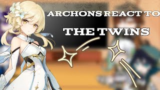 Archons react to The Twins fmc  Gacha Club [upl. by Love281]