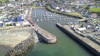 Aberaeron Seafront and Harbour  with tombstoning August 2019 [upl. by Lemart349]