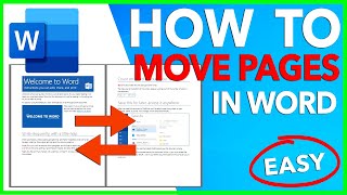 HOW TO REARRANGE PAGES IN WORD  MOVE PAGES IN WORD  REORDER PAGES IN MICROSOFT WORD [upl. by Ahsirkal]