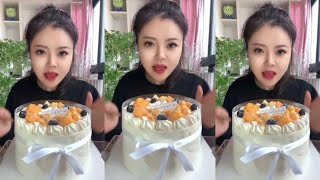 Asmr 🍰 Eating mango cream cake is still the best 🍰 The Healing Dessert [upl. by Akeinahs]