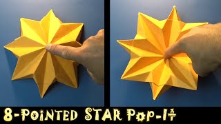 💥 Origami Pop It 8Pointed Star 💥 [upl. by Netty]