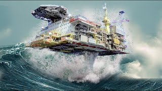 Incredible Offshore Oil Rig Installation Process  Life Inside Giant Offshore Rigs [upl. by Nehpets647]