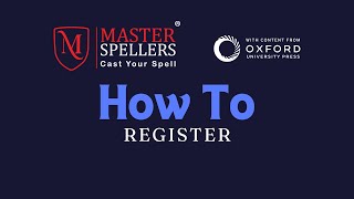 How To Register for Master Spellers  StepByStep [upl. by Ally662]