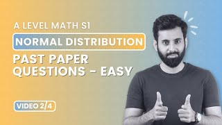 A Level Math S1  Normal Distribution  Past Paper Questions Easy [upl. by Iat]