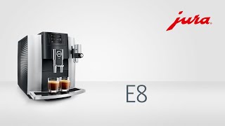 JURA E8  Fully automatic coffee machine [upl. by Brosine721]