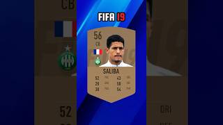 Saliba FIFA Evolution  FIFA 19  FC 25 🔥🔥 shorts fifa saliba [upl. by Lisabet]