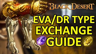 Ators Shoes amp Dahns Gloves Exchange Guide to EvasionDamage Reduction DR Type Black Desert BDO [upl. by Aninep423]