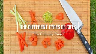 The Different Types of Cuts  The Culinary Cook [upl. by Rawden]