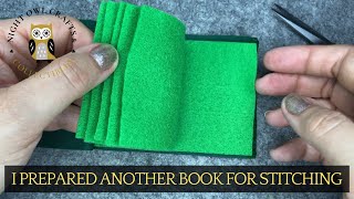 I Made Another Fabric amp Felt Book To Stitch In embroidery stitching slowstitching [upl. by Ingram]