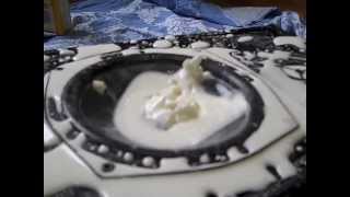 Cornflour Slime  Speaker  Low Frequencies  Fun Mess [upl. by Alberic270]