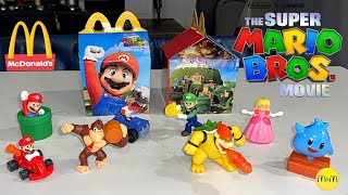 The Super Mario Brothers Movie 2023 McDonalds Happy Meal Toy Collection Dec 30th 2022 [upl. by Kathye]