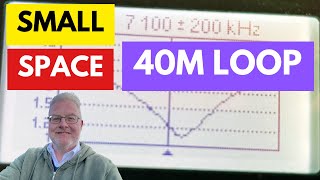 A Small Space 40 Metres Antenna The Full Wave Loop [upl. by Placido]