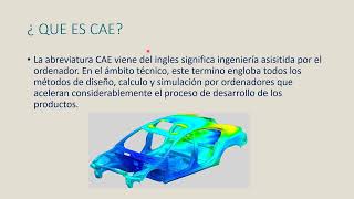 QUE ES CAD CAM CAE Y SIM [upl. by Llenrev]