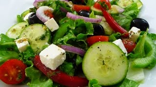 Easy Greek Salad recipe super healthy and delicious how to cook [upl. by Aveline]