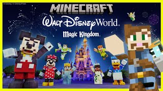 I went to DISNEY WORLD in MINECRAFT  Minecraft Marketplace [upl. by Eilyr]