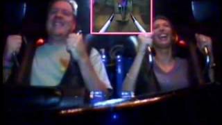 Onboard video of Cyberspace Mountain at DisneyQuest in Walt Disney World [upl. by Alyakam371]