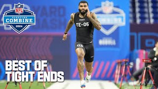 Best Workouts of Tight Ends  2024 NFL Scouting Combine [upl. by Anahsahs]