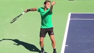 Il servizio di Roger Federer 2017 [upl. by Areehs852]